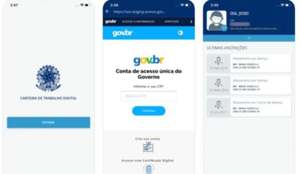 Carteira de trabalho digital