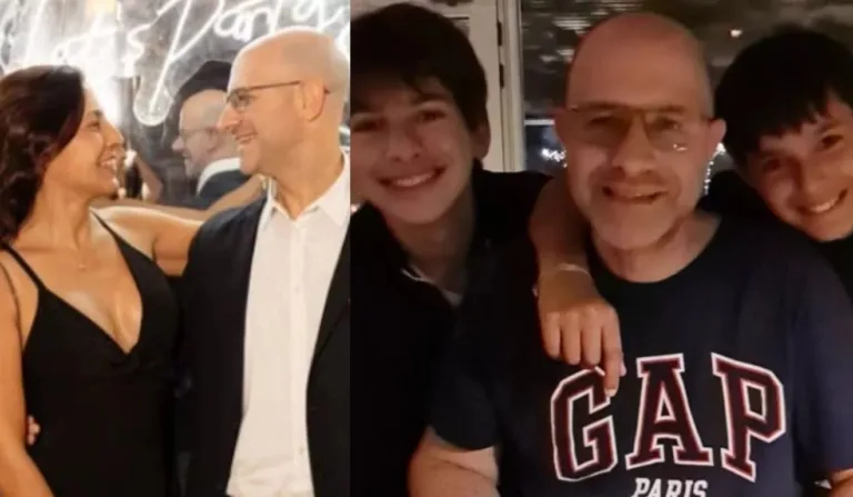 Mulher com marido e homem com crianças