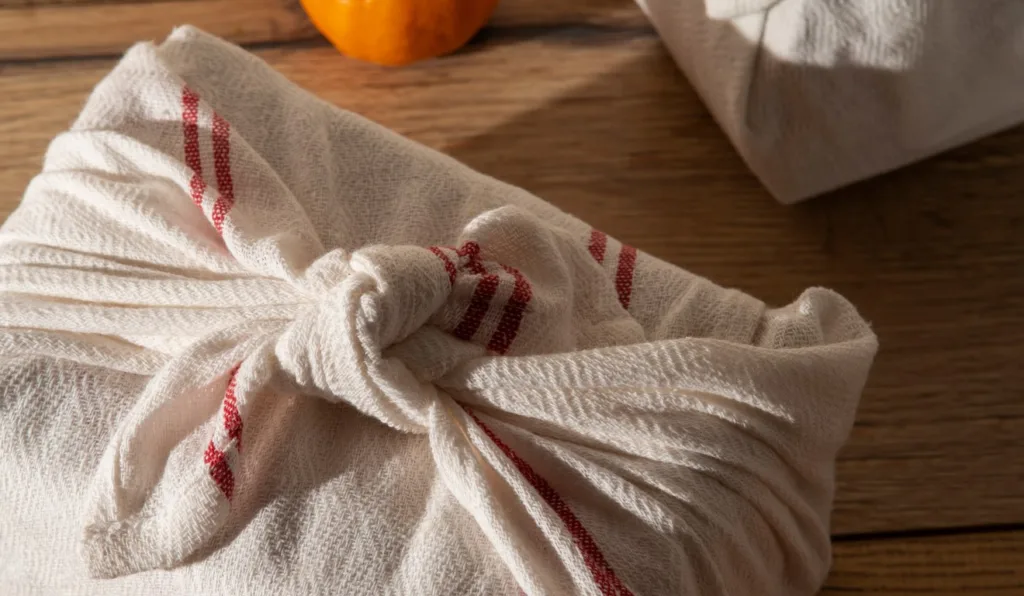 pano de prato usado para guardar comida