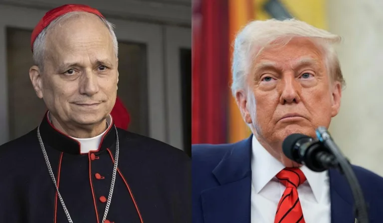 Papa Leão XVI e Donald Trump