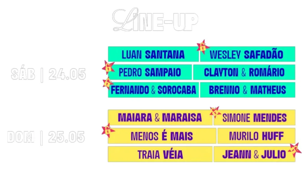 Programação Country Festival 2025.