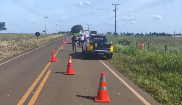 local onde motociclista atropelou cavalo