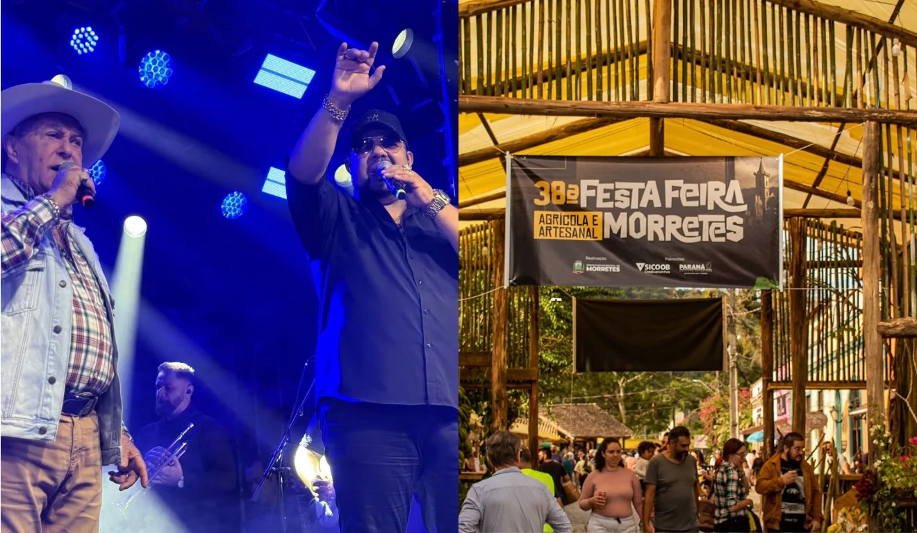 Imagem da feira e do Milionário e Moisés Rico.
