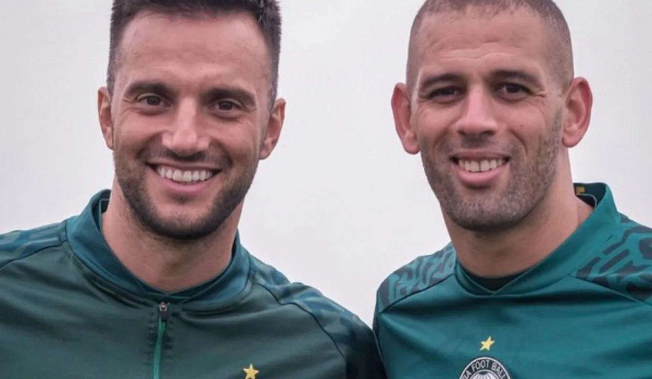 Samaris e Slimani no Coritiba em 2023