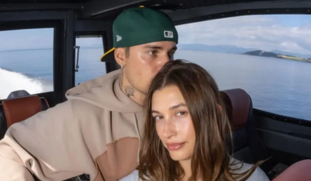 justin bieber com a esposa hailey bieber