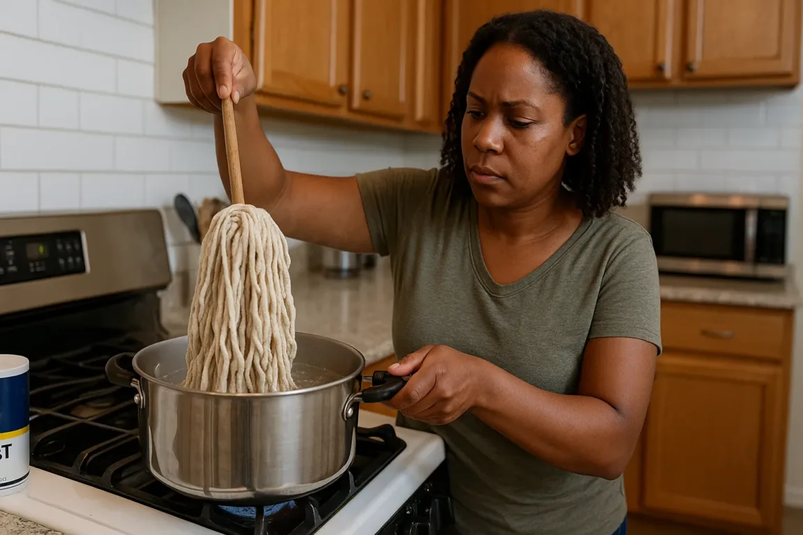 Por que você deve ferver o pano de chão com sal uma vez por mês