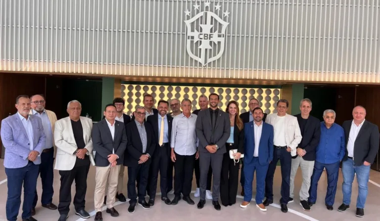 Presidentes das federações com Samir Xaud, candidato a presidente da CBF