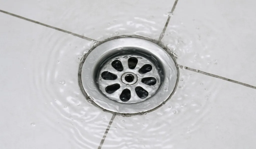 água voltando pelo ralo do banheiro