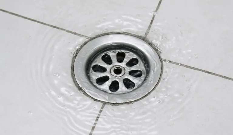 água voltando pelo ralo do banheiro