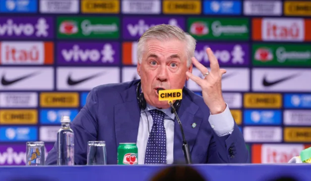 Ancelotti, técnico da seleção brasileira. (rafaelribeirorio l CBF)