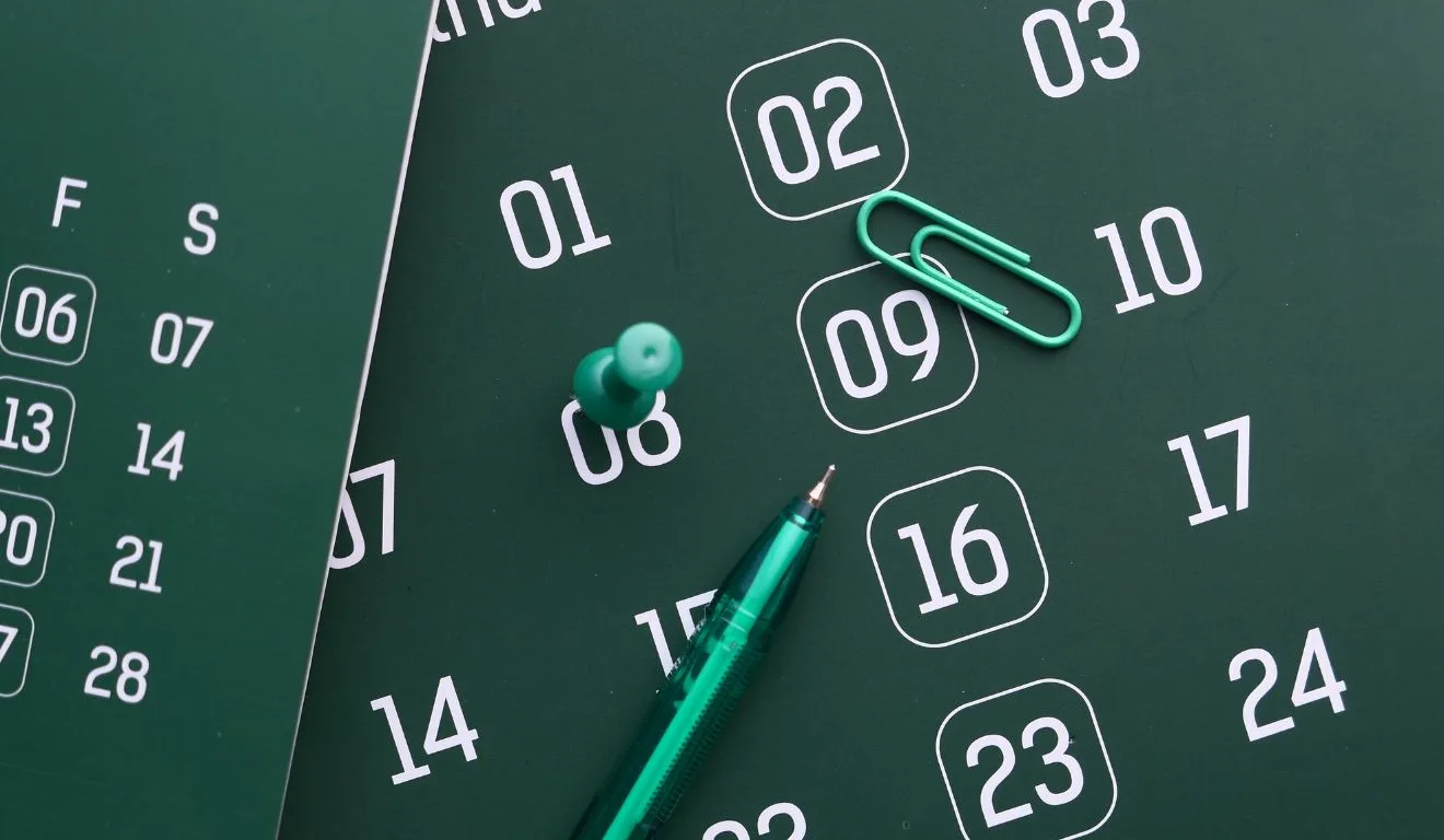 foto de um calendário para ilustrar o chinês