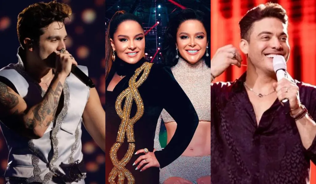 Luan Santana. Maiara e Maraisa e Wesley Safadão.