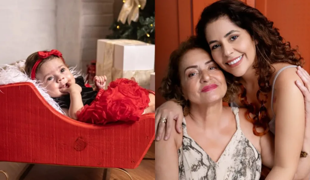 Corpo do bebê foi sepultado nesta segunda-feira (12); corpos da mãe e da avó passam por exames