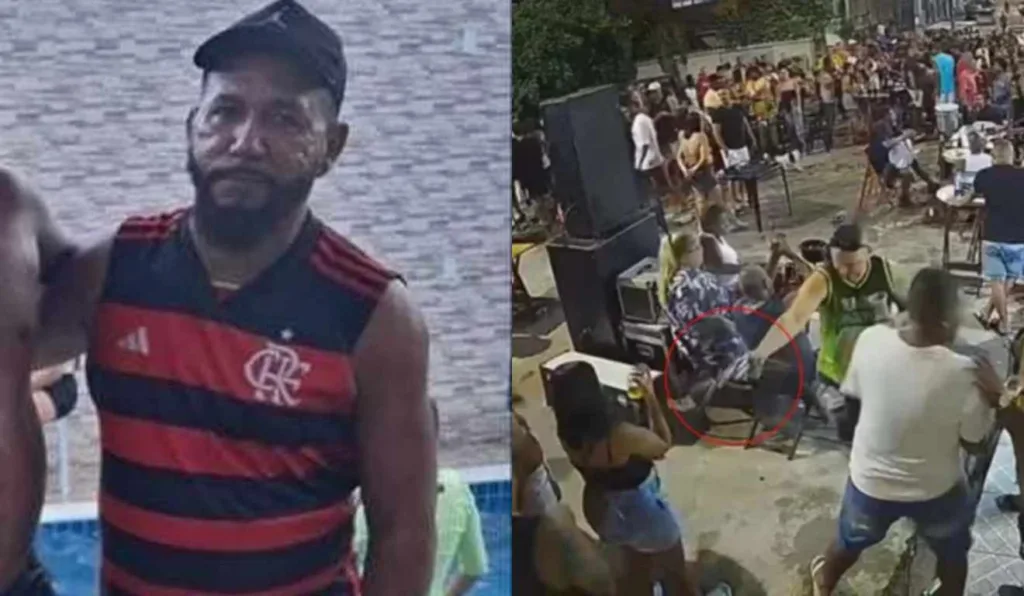 Jorge Mauro Ruas de Paiva e imagens do ataque a tiros