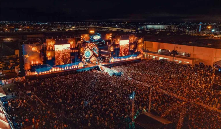 Vista aérea do Country Festival.