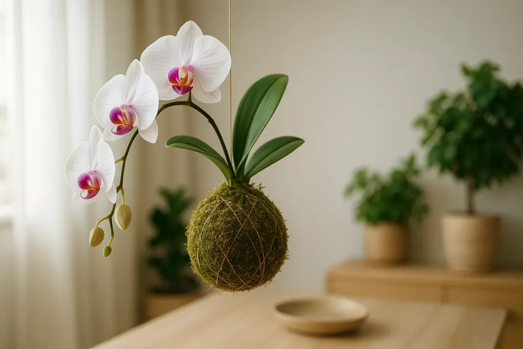 Kokedama com orquídea o jeito mais elegante de cultivar essa flor em casa