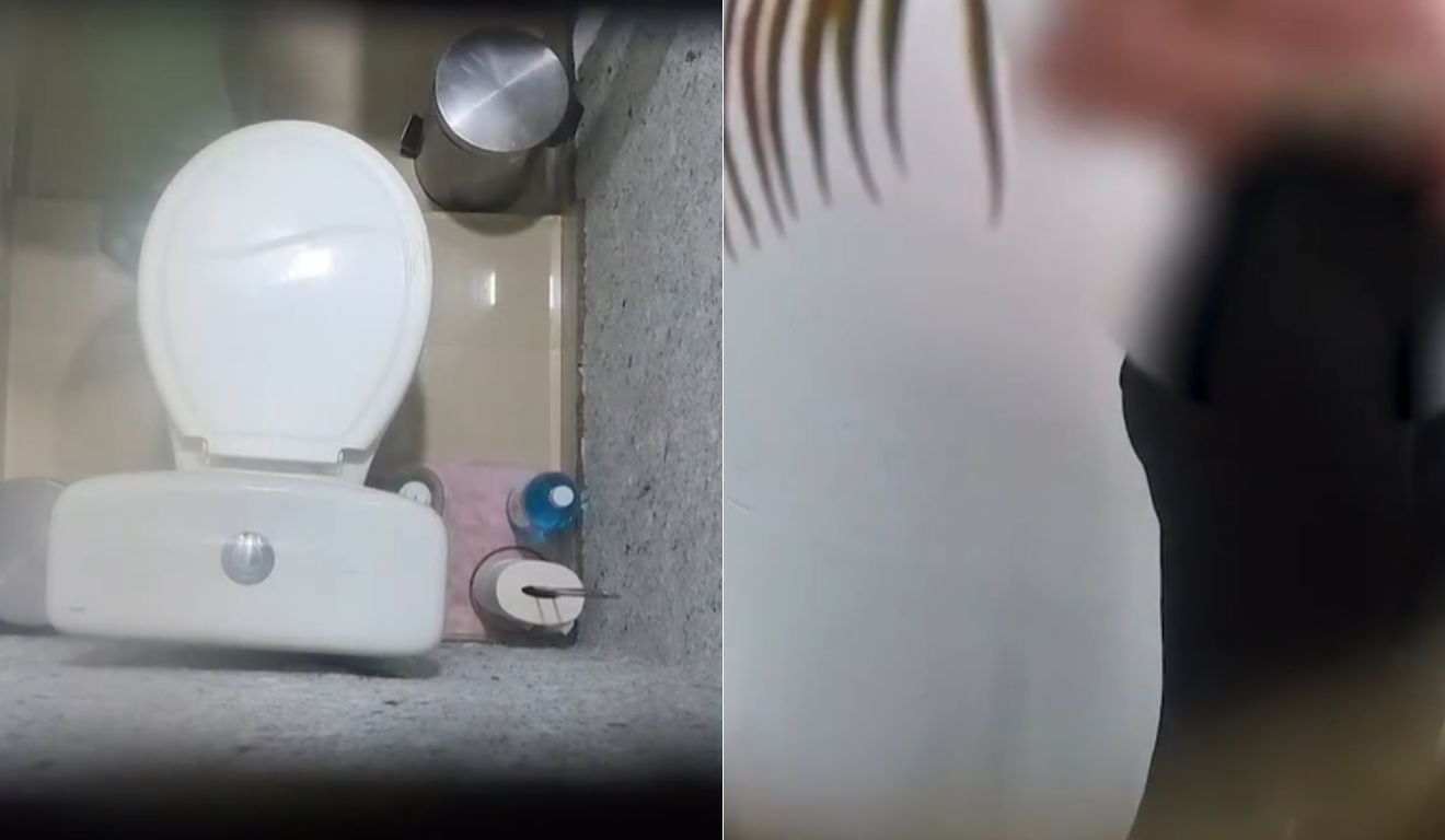 câmera instalada no banheiro pelo patrão de uma funcionária