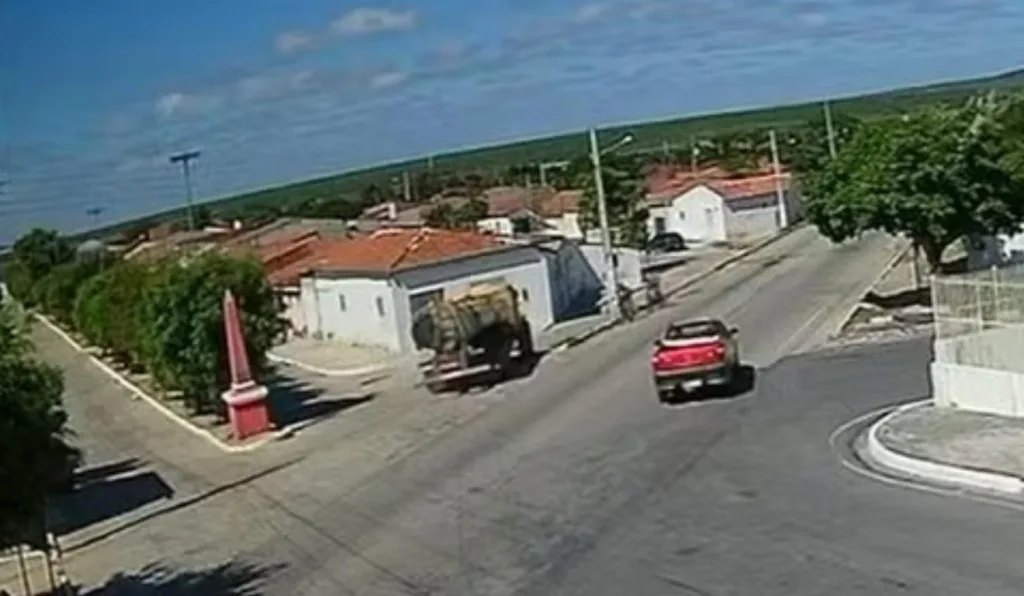 local onde criança morreu atropelada por caminhão