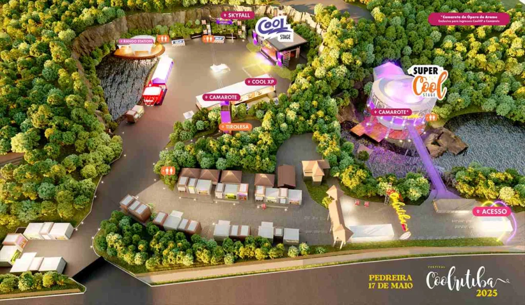 Mapa dos palcos do Coolritiba.