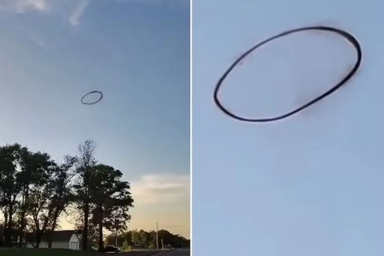Moradores de Bonner Springs veem anel bizarro no céu - Foto: Reprodução/X