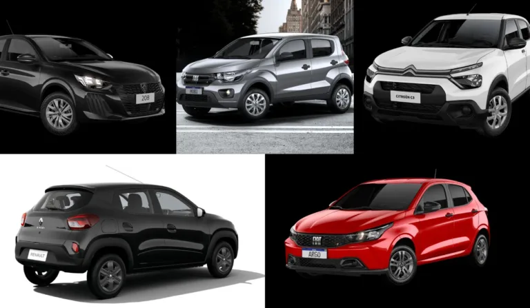 Os cinco carros mais baratos do Brasil