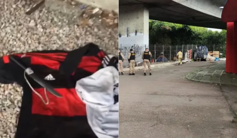 local onde o homem foi morto e jogado do viaduto