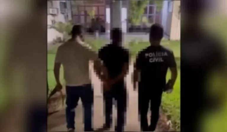 homem que filmou abuso sendo preso