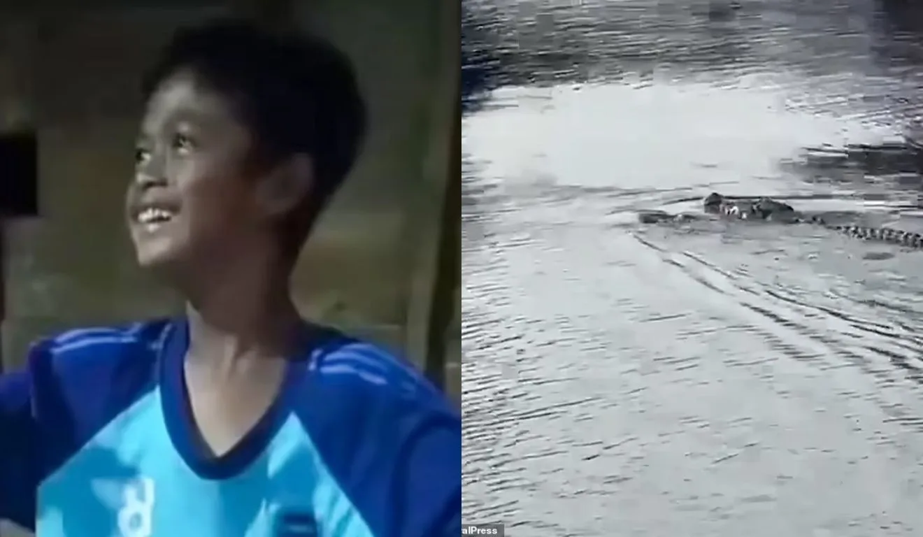 adolescente que foi morto por crocodilo gigante