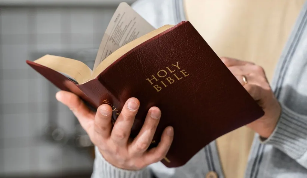 pessoa lendo a bíblia