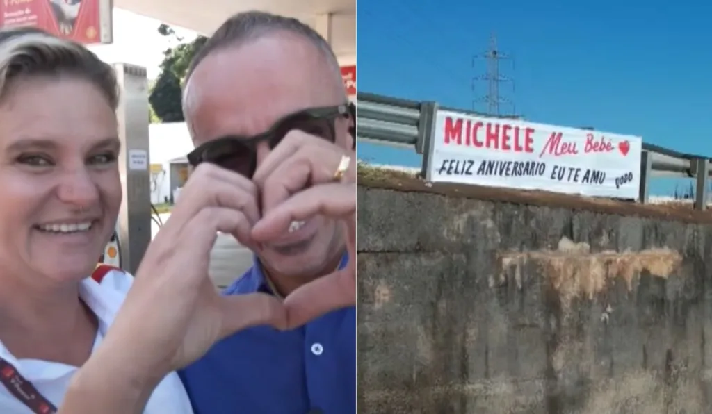 homem que preparou a declaração exposta no viaduto