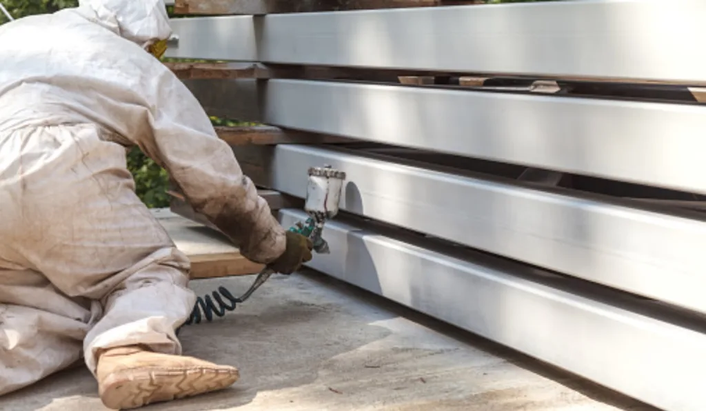 profissional passando veneno anti cupim