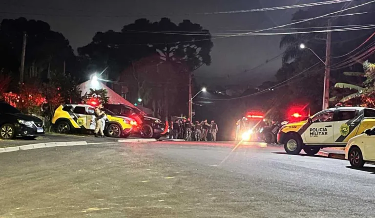 Local isolado pela polícia militar em acidente