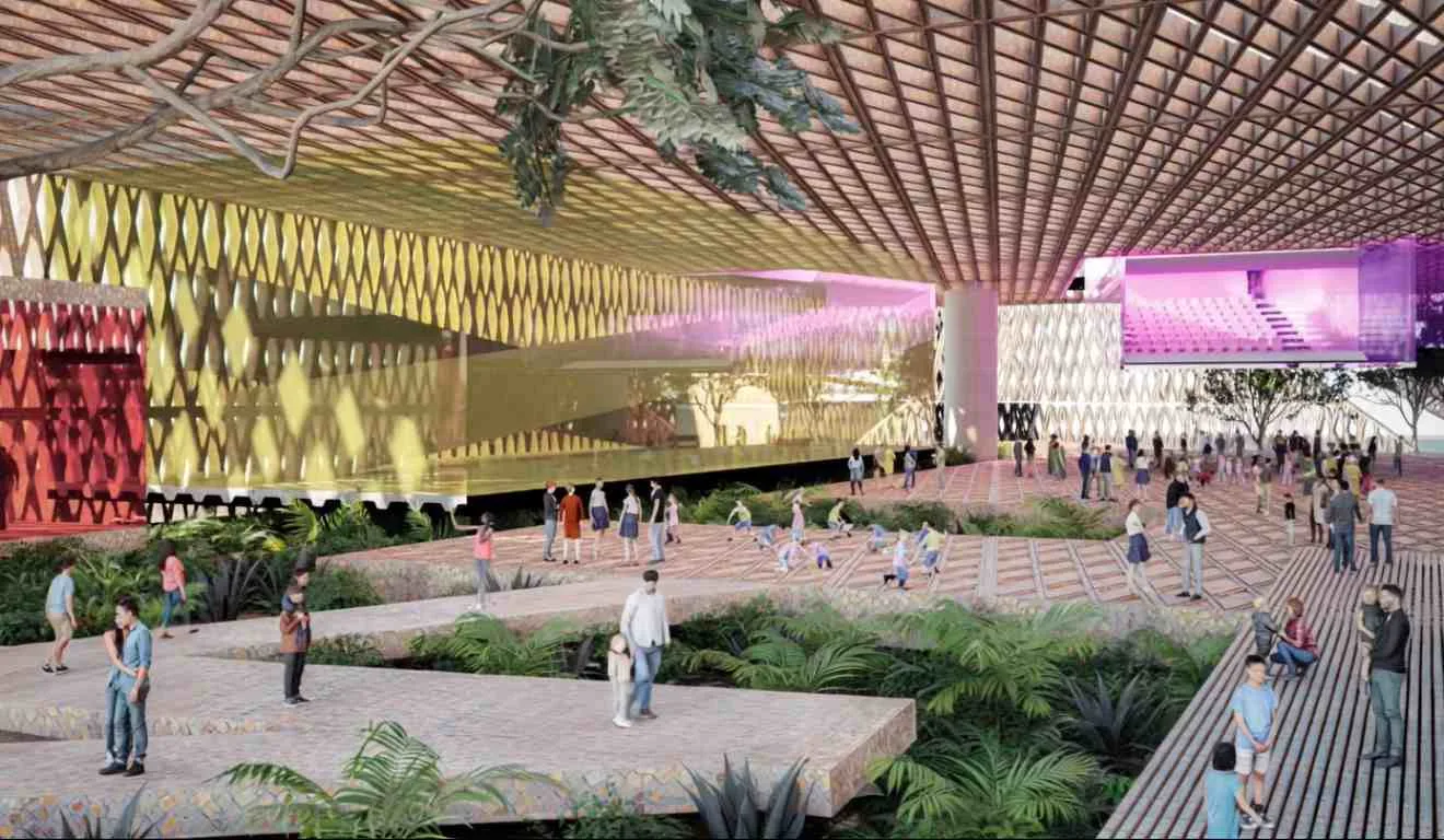 Museu internacional terá uma ampla área de lazer com salas, restaurantes e espaços para reuniões