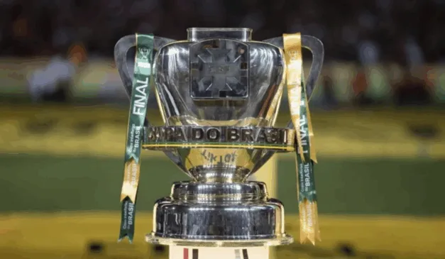 Imagem da taça da Copa do Brasil.
