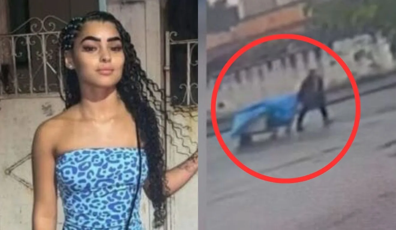 vendedor de yakissoba suspeito de matar jovem carregando carrinho de mão coberto por lona