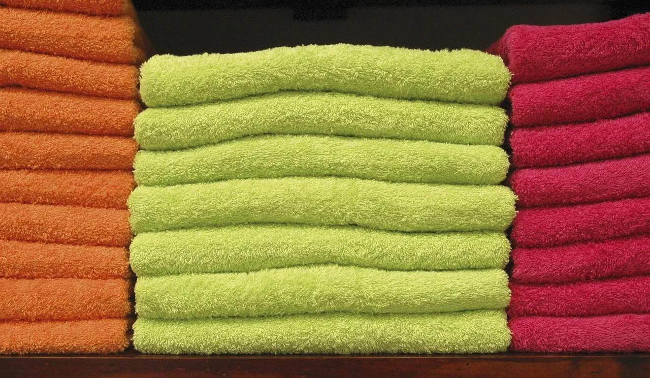 pilhas de toalhas 