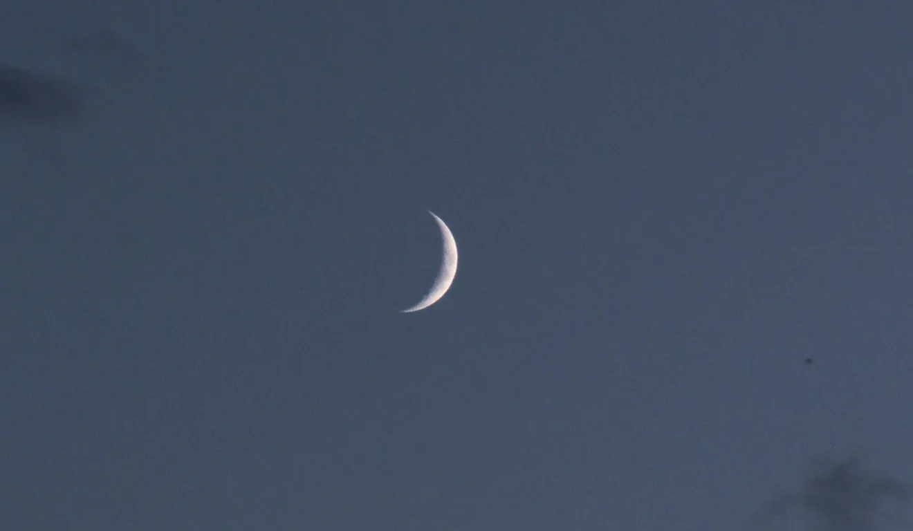 Imagem ilustrativa da lua minguante.