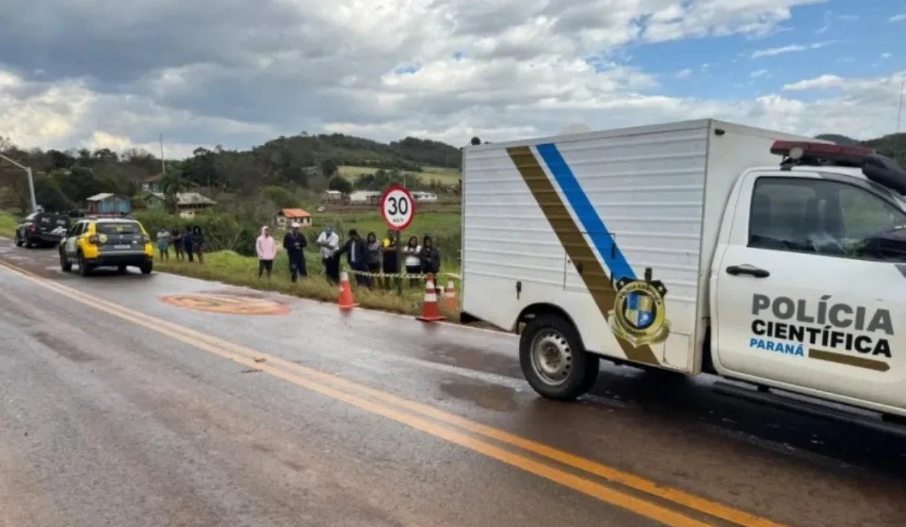foto do local emque o indígena foi atropelado