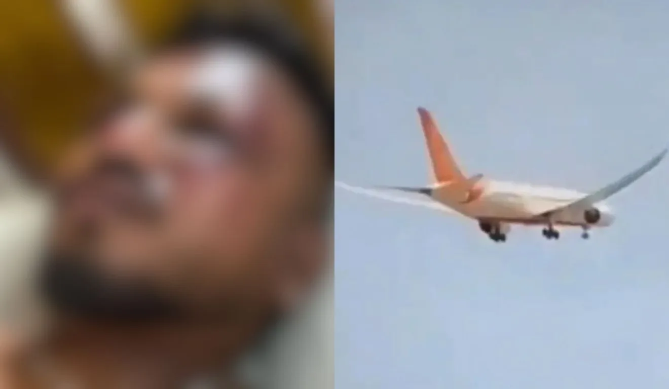 sobrevivente do avião que caiu na Índia
