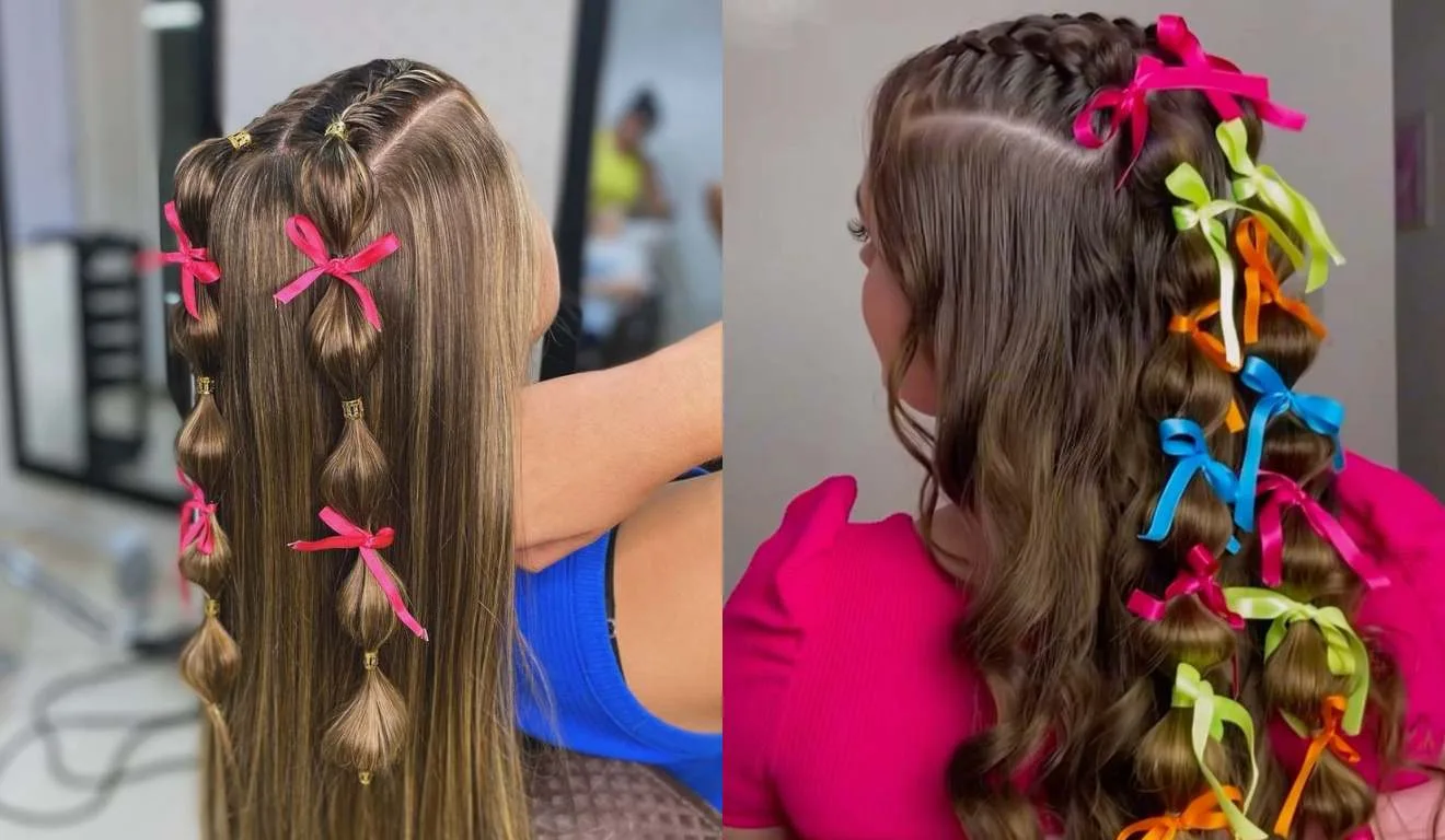 Trança Raiz com Cabelo Solto.