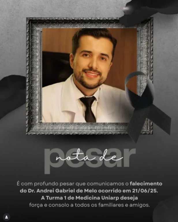 Andrei foi homenageado nas redes sociais 