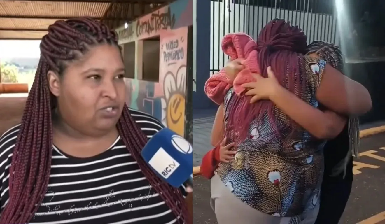 Mãe e filha juntas se abraçando
