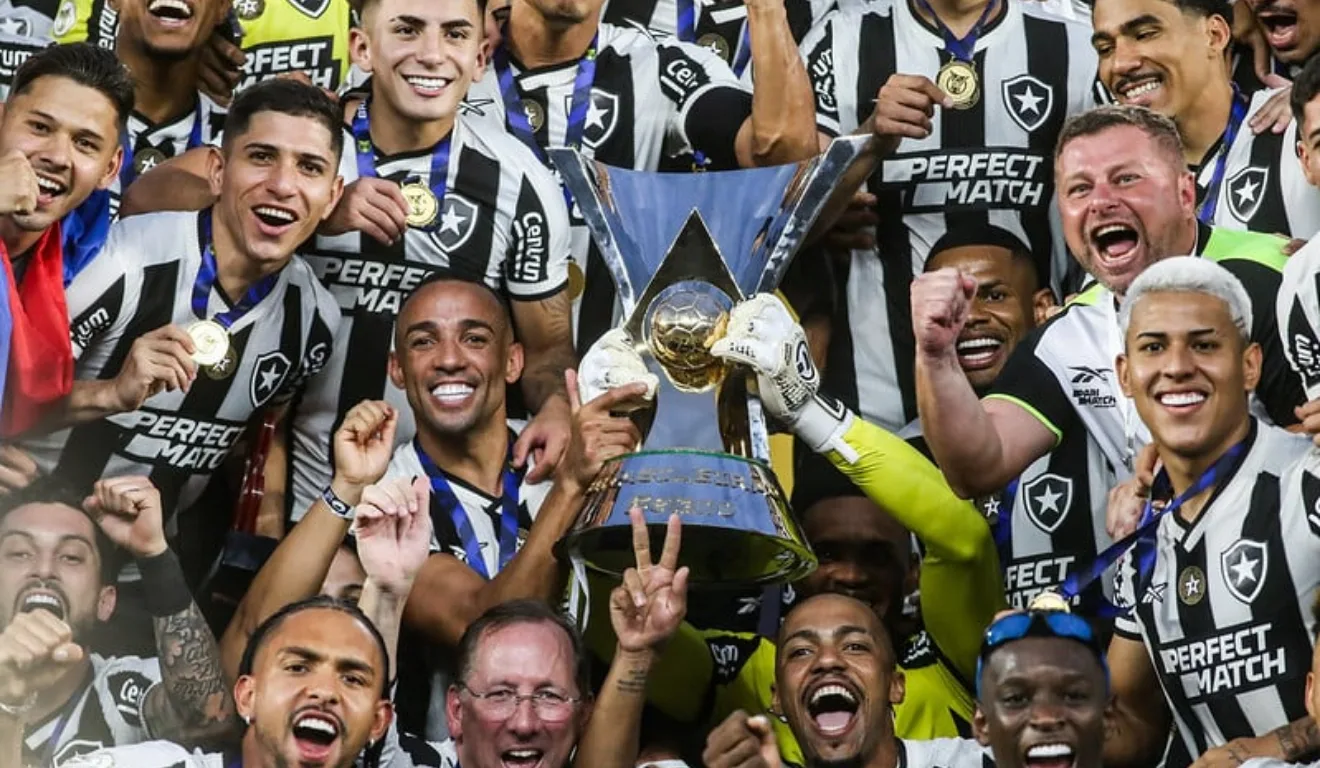 Imagem do Botafogo campeão da Série A.