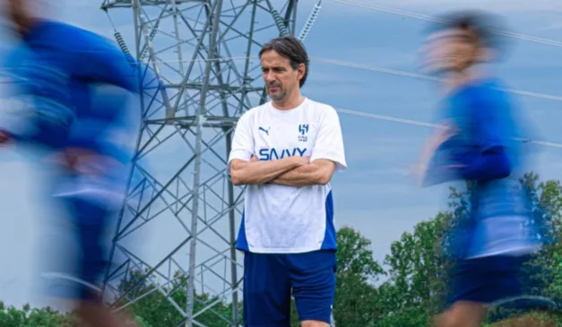 Técnico Simone Inzaghi, do Al-Hilal.
