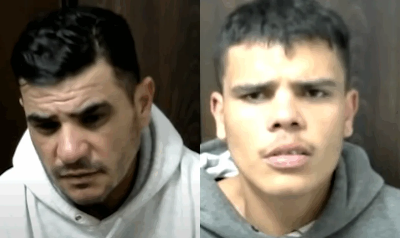 Foto dos dois suspeitos de materem o idoso em Curitiba