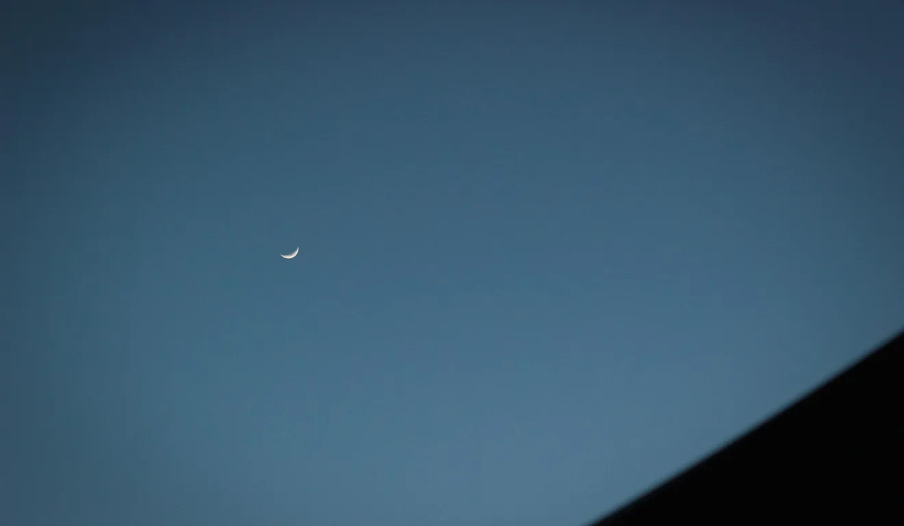 Imagem ilustrativa da lua minguante.