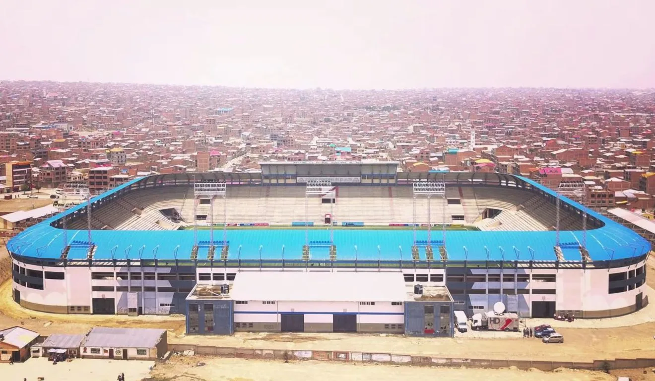 Estádio El Alto, palco da partida entre Bolívia x Chile (Foto: Divulgação Always Ready)