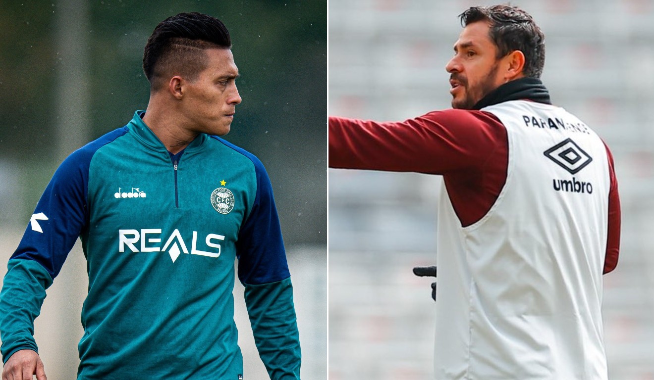 Sebastian Gómez e Giuliano, meias de Coritiba e Athletico para o Atletiba