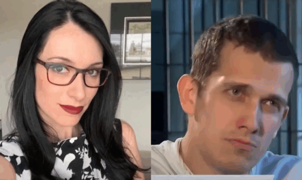 tatiane de um lado e ex-marido de outro