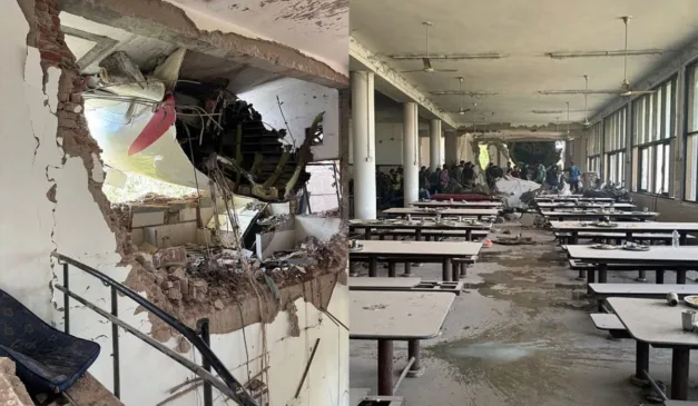 Avião cai na Índia